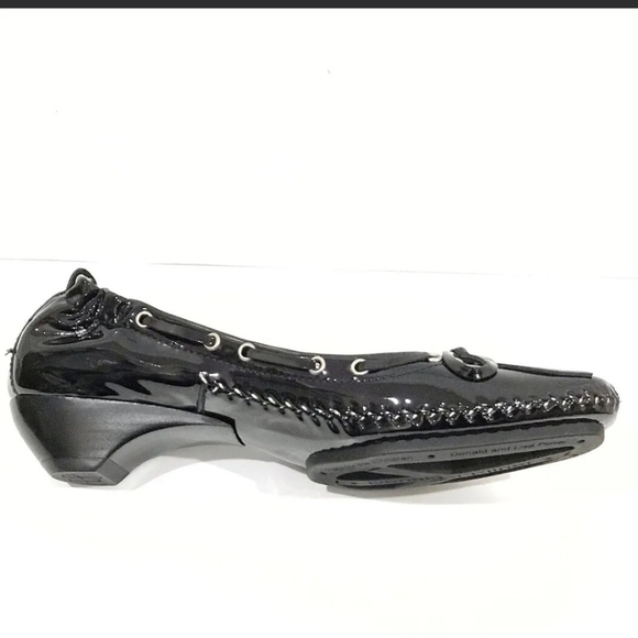 Donald J. Pliner Polly Black Suede Ballet Slip On Designer Luxury Low Heels - Picture 8 of 14